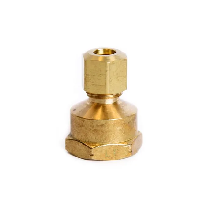 ATC 1/4 in. Compression X 3/8 in. D FPT Brass Coupling (Pack of 5)