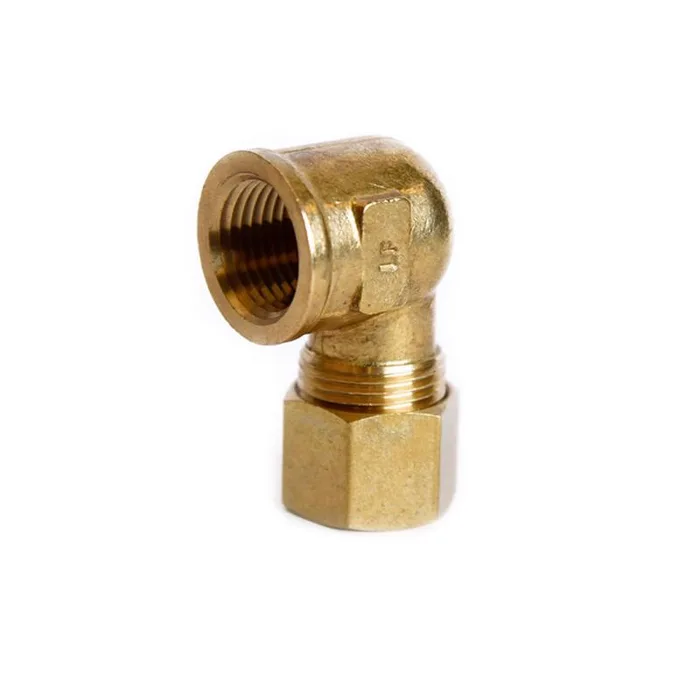 ATC 1/2 in. Compression X 3/8 in. D FPT Brass 90 Degree Elbow (Pack of 5)