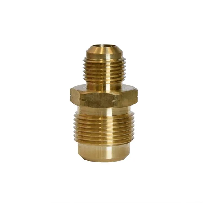 ATC 3/4 in. Flare X 1/2 in. D Flare Yellow Brass Union (Pack of 5)