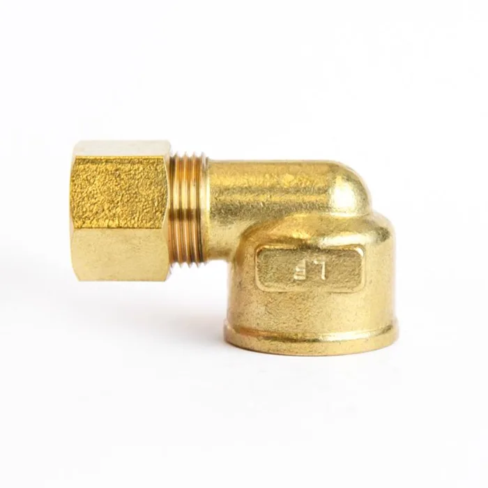 ATC 1/2 in. Compression X 1/2 in. D FPT Brass 90 Degree Elbow (Pack of 5)