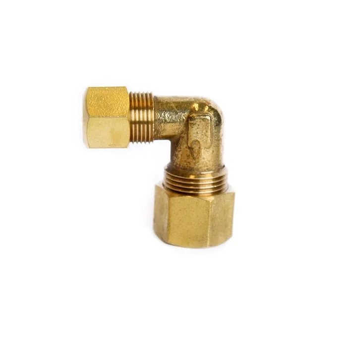 ATC 1/2 in. Compression X 3/8 in. D Compression Brass 90 Degree Elbow (Pack of 5)