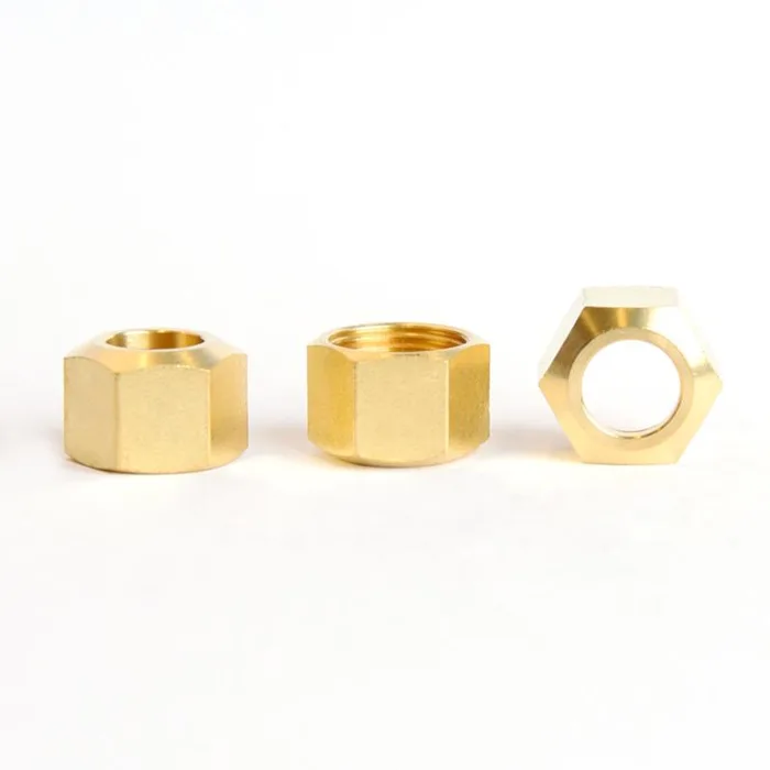ATC 3/8 in. Compression X 3/8 in. D Compression Brass Nut (Pack of 5)
