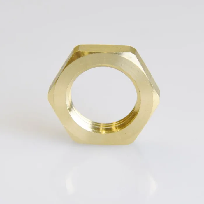 ATC Pipe Lock Nut 1/2 in. Yellow Brass 1 pc (Pack of 5)