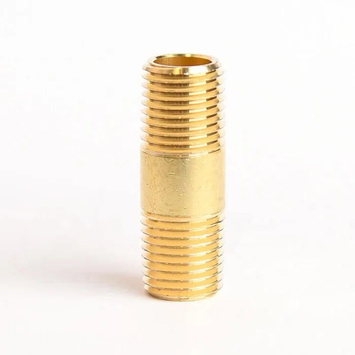 ATC 1/4 in. MPT X 1/4 in. D MPT Yellow Brass Nipple 1-1/2 in. L (Pack of 5)