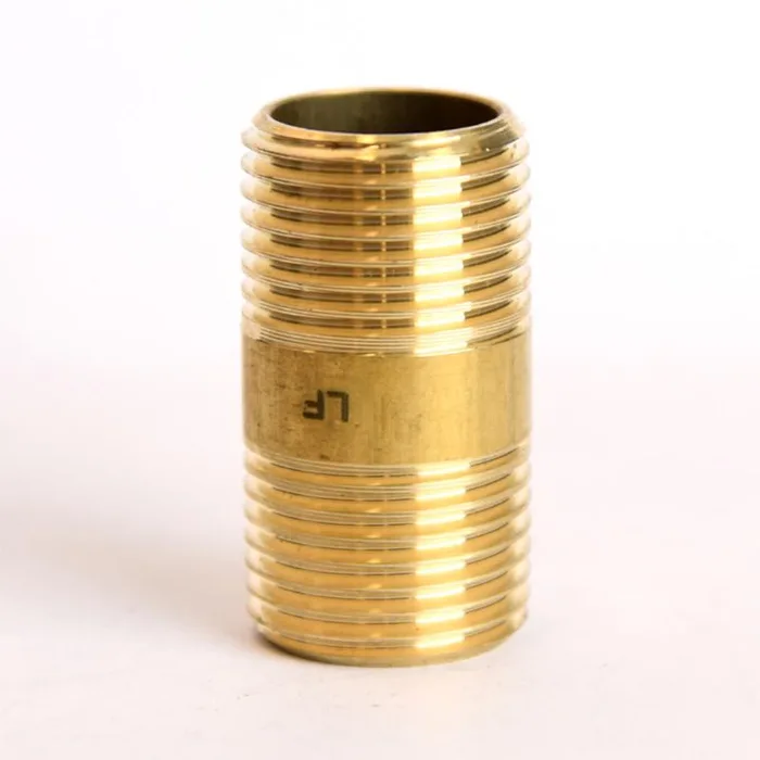 ATC 1/2 in. MPT X 1/2 in. D MPT Yellow Brass Nipple 1-1/2 in. L (Pack of 5)