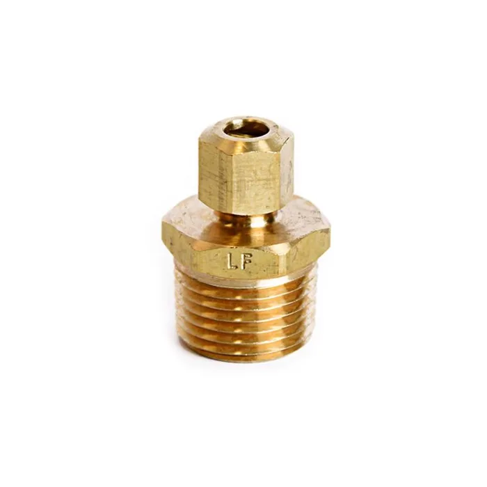 ATC 1/4 in. Compression X 1/2 in. D MPT Brass Connector (Pack of 5)