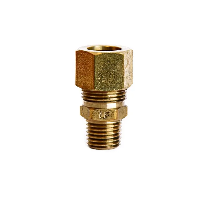 ATC 1/2 in. Compression in. X 1/4 in. D MPT Brass Connector (Pack of 5)