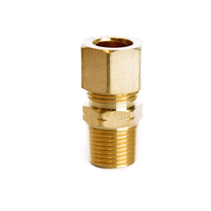 ATC 1/2 in. Compression in. X 3/8 in. D Male Brass Connector (Pack of 5)