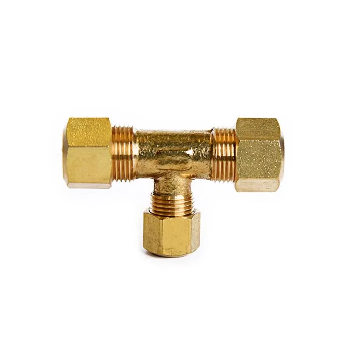 ATC 3/8 in. Compression X 3/8 in. D Compression Brass Tee (Pack of 5)