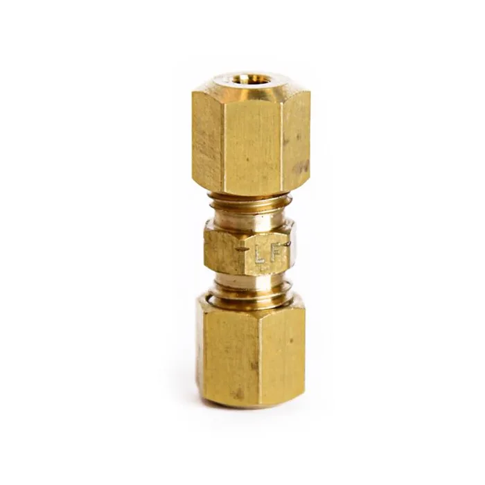 ATC 1/8 in. Compression X 1/8 in. D Compression Yellow Brass Union (Pack of 5)