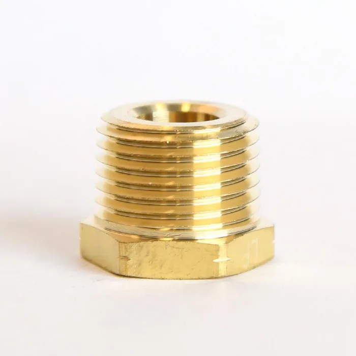 ATC 1/2 in. MPT X 1/4 in. D FPT Brass Hex Bushing (Pack of 5)