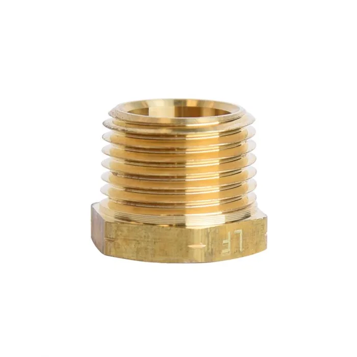 ATC 1/2 in. MPT X 3/8 in. D FPT Brass Hex Bushing (Pack of 5)