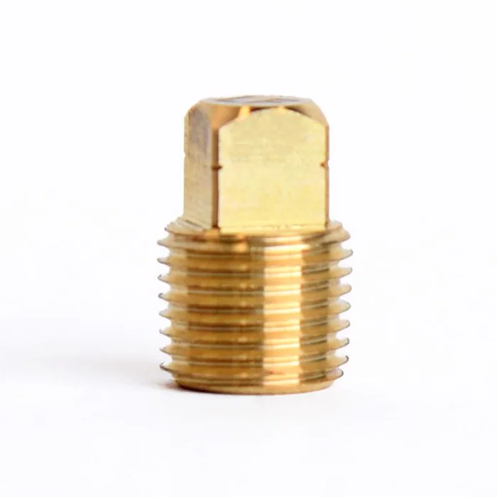 ATC 1/8 in. MPT Brass Square Head Cored Plug (Pack of 5)