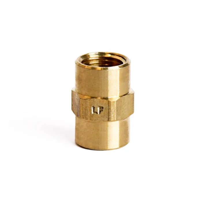 ATC 1/8 in. FPT X 1/8 in. D FPT Brass Coupling (Pack of 5)