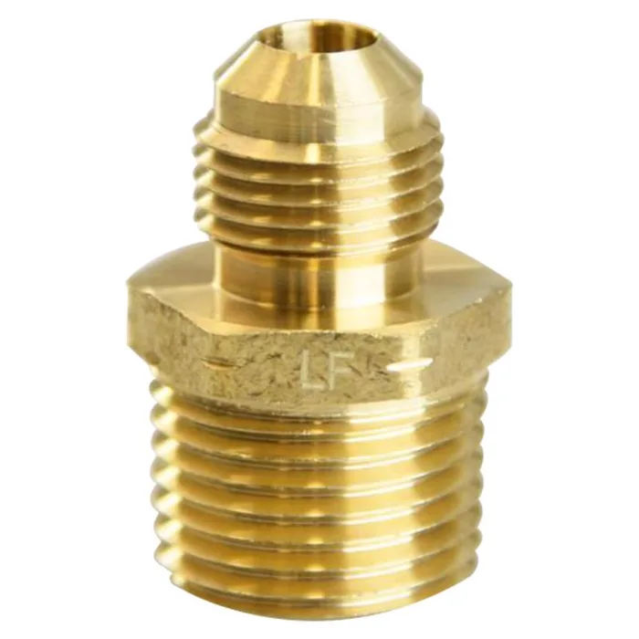 ATC 3/8 in. Flare X 1/2 in. D Male Brass Adapter (Pack of 5)