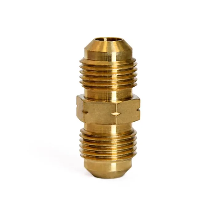 ATC 3/8 in. Flare X 3/8 in. D Flare Yellow Brass Union (Pack of 5)