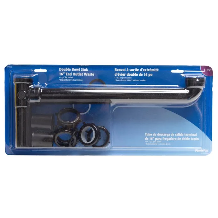 Plumb Pak 1-1/2 in. D X 16 in. L Plastic End Outlet Waste