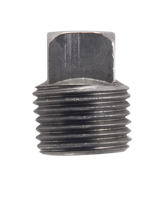 Billco Corporation 1/8 in. MPT Black Steel Square Head Plug (Pack of 5)
