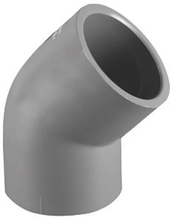 Charlotte Pipe Schedule 80 1 in. Slip X 1 in. D Slip PVC 45 Degree Elbow 1 pk