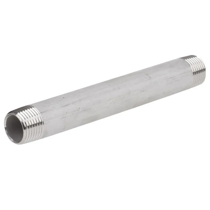 Anvil 3/4 in. Threaded X 3/4 in. D Threaded Stainless Steel 8 in. L Nipple (Pack of 25)