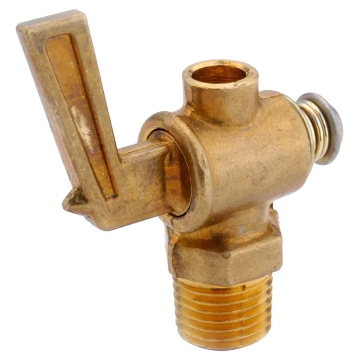 Anderson Metals 1/8 in. MIP in. Brass Drain Valve with Lever (Pack of 5)