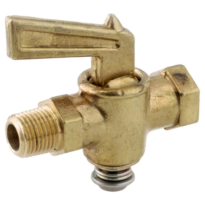 Anderson Metals 1/4 in. MIP in. X 1/4 in. D FIP Brass Pipe Valve (Pack of 5)