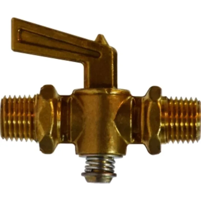 Anderson Metals 1/4 in. MIP in. X 1/4 in. MIP Brass Pipe Valve (Pack of 5)