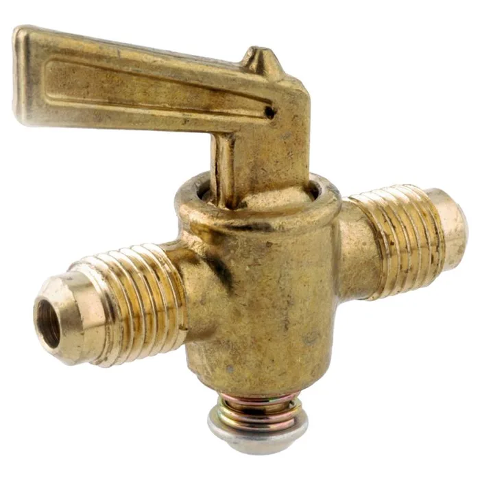 Anderson Metals 1/4 in. Flare in. X 1/4 in. Flare Brass Shut Off Cock (Pack of 5)
