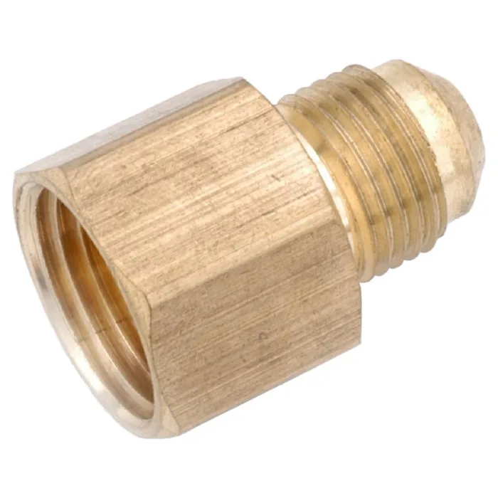 Anderson Metals 5/8 in. Male Flare in. X 1/2 in. D FIP Brass Coupling (Pack of 5)