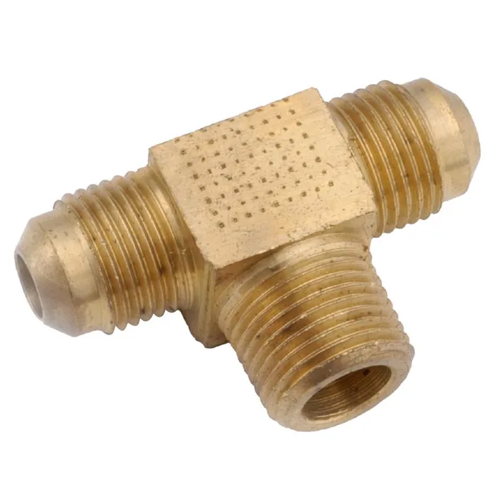Anderson Metals 3/8 in. Flare in. X 3/8 in. D Flare Brass Branch Flare Tee (Pack of 5)