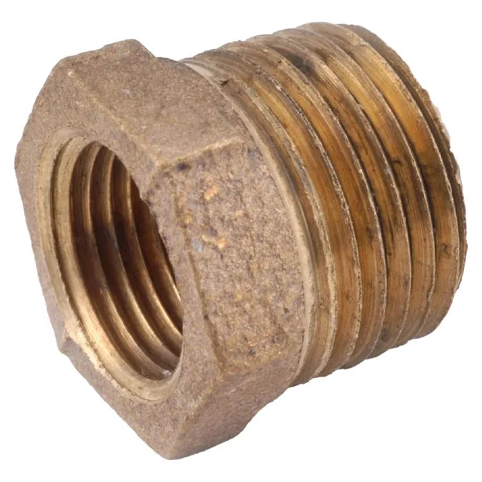 Anderson Metals 1/2 in. MPT in. X 1/8 in. D FPT Brass Hex Bushing (Pack of 5)