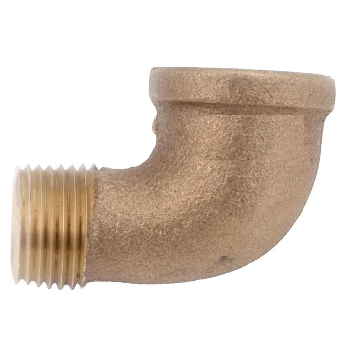 Anderson Metals 3/8 in. FIP in. X 3/8 in. D MIP Brass 90 Degree Street Elbow (Pack of 5)