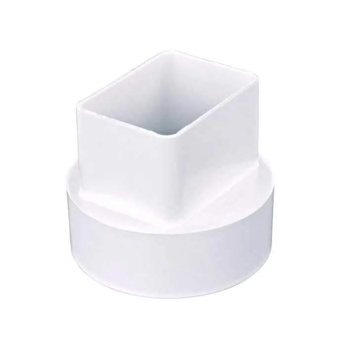 NDS Schedule 40 3-1/2 in. Hub in. PVC 3.75 in. Downspout Adapter 1 pk