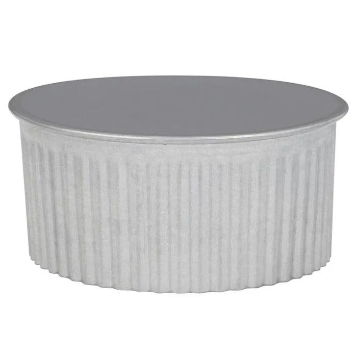 Imperial 3 in. D Galvanized Steel Crimped Pipe End Cap