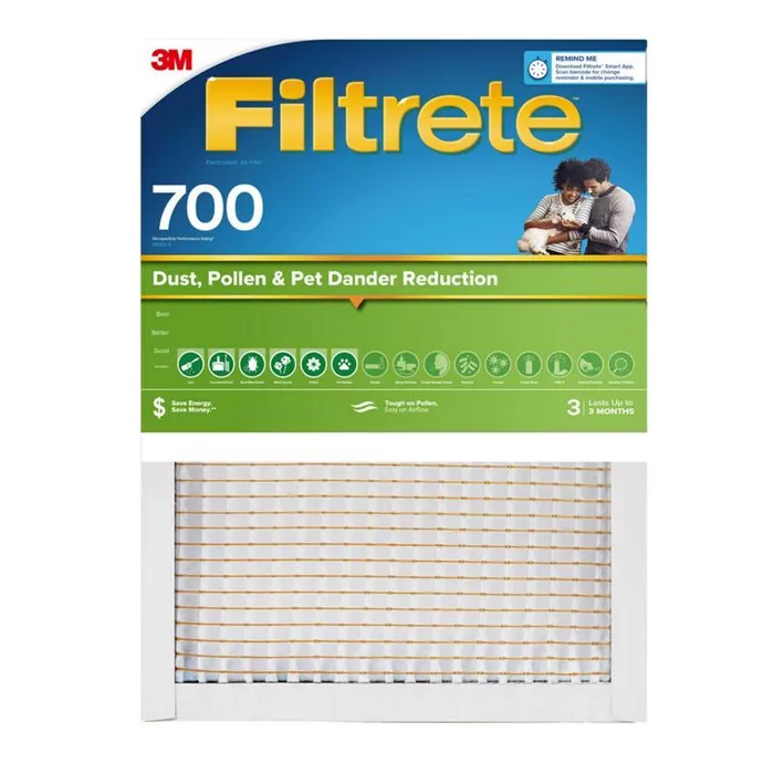 Filtrete 20 in. W X 25 in. H X 1 in. Polypropylene 700 MPR Pleated Air Filter 1 pk (Pack of 4)