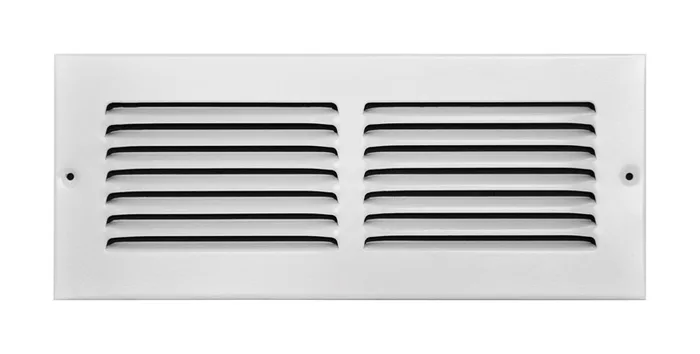 Tru Aire 4 in. H X 12 in. W 1-Way Powder Coat White Steel Return Air Grille