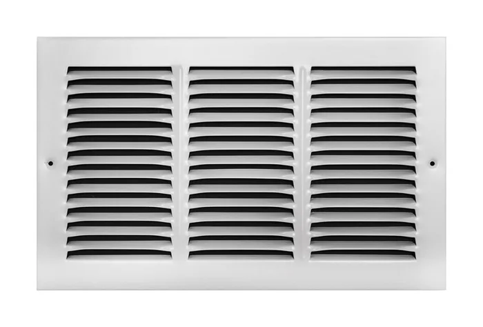 Tru Aire 8 in. H X 14 in. W 1-Way Powder Coat White Steel Return Air Grille