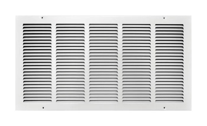 Tru Aire 24 in. H X 12 in. W 1-Way Powder Coat White Steel Return Air Grille
