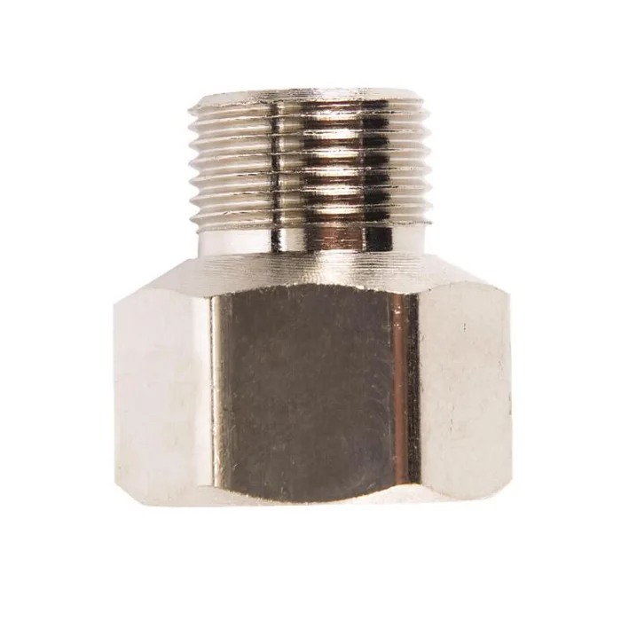 Anderson Metals 3/8 in. Female Compression in. X 1/4 in. D Male Compression Chrome Compression Adapt