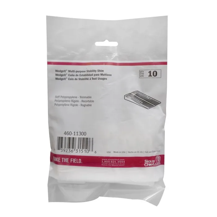 Sioux Chief WedgeIt Toilet Shims White Polypropolene (Pack of 10)