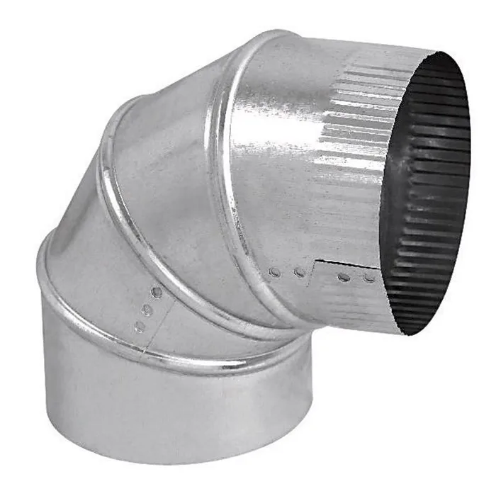 Imperial 5 in. D X 5 in. D Adjustable 90 deg Galvanized Steel Furnace Pipe Elbow (Pack of 8)