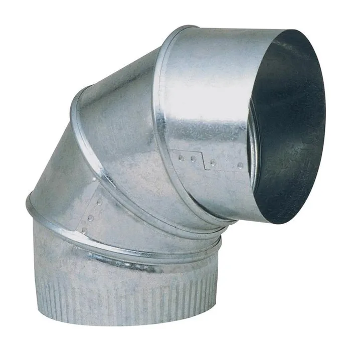 Imperial 3 in. D X 3 in. D Adjustable 90 deg Galvanized Steel Elbow Exhaust (Pack of 8)