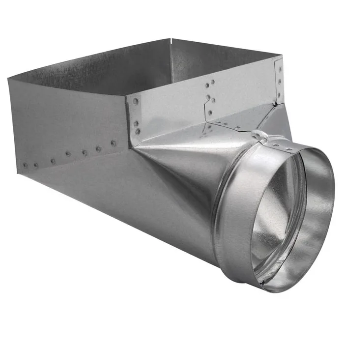 Imperial 10 in. H X 6 in. W Silver Galvanized Steel Register Boot