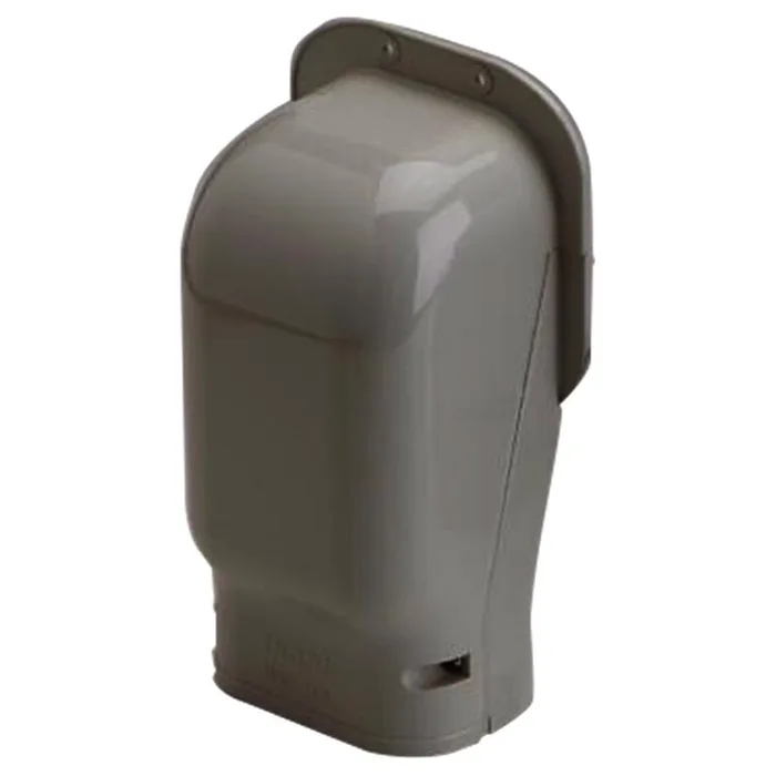 Slimduct Lineset Cover Wall Inlet 3.75 in. W X 3.5 in. H Ivory
