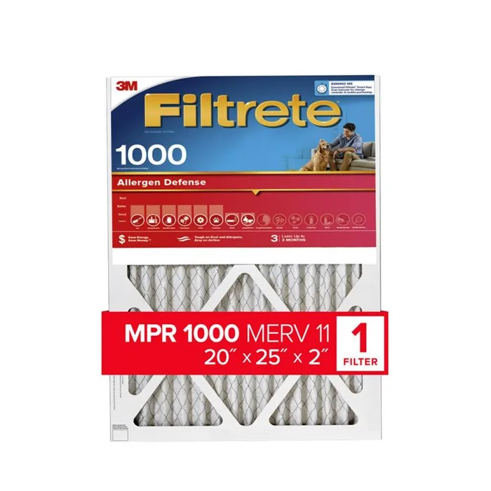 Filtrete 20 in. W X 25 in. H X 2 in. Polypropylene 1550 MPR Pleated Air Filter 1 pk (Pack of 4)