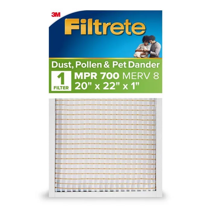 Filtrete 20 in. W X 22 in. H X 1 in. Polypropylene 700 MPR Pleated Air Filter 1 pk (Pack of 4)