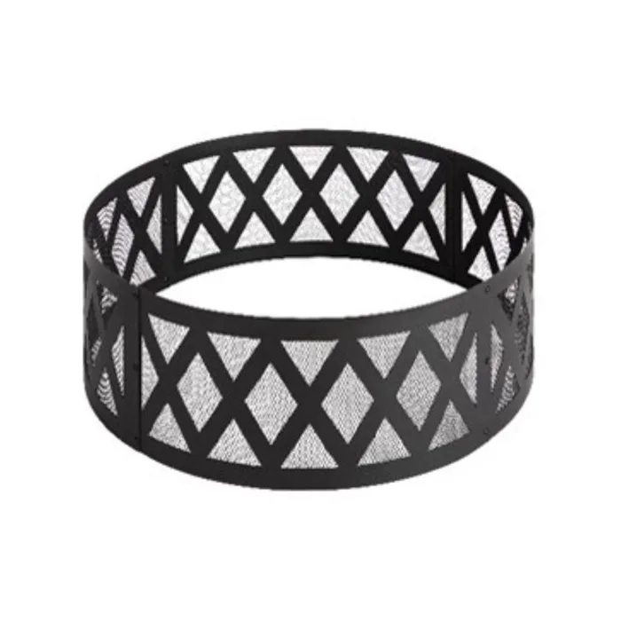 Living Accents 36 in. W Steel Round Wood Fire Pit