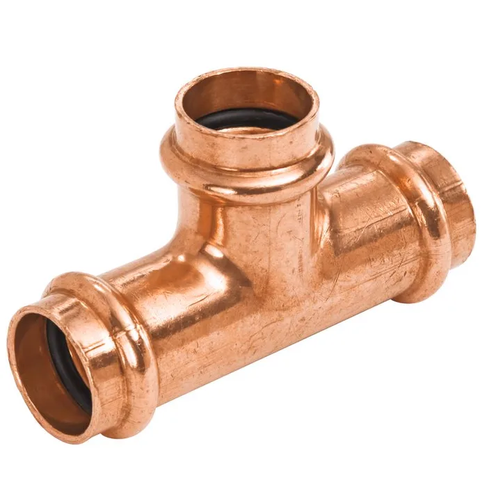 NIBCO 1 in. Press X 1/2 in. D Press Wrought Copper Tee 1 pk