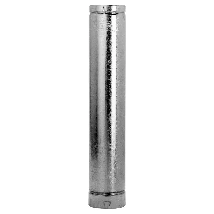 Selkirk 3 in. D X 48 in. L Aluminum/Galvanized Steel Round Gas Vent Pipe (Pack of 6)
