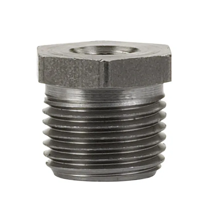 Billco Corporation 1/2 in. MPT X 1/8 in. D MPT Black Steel Hex Bushing (Pack of 5)